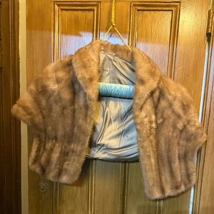 Elegant Vintage Mink Shawl